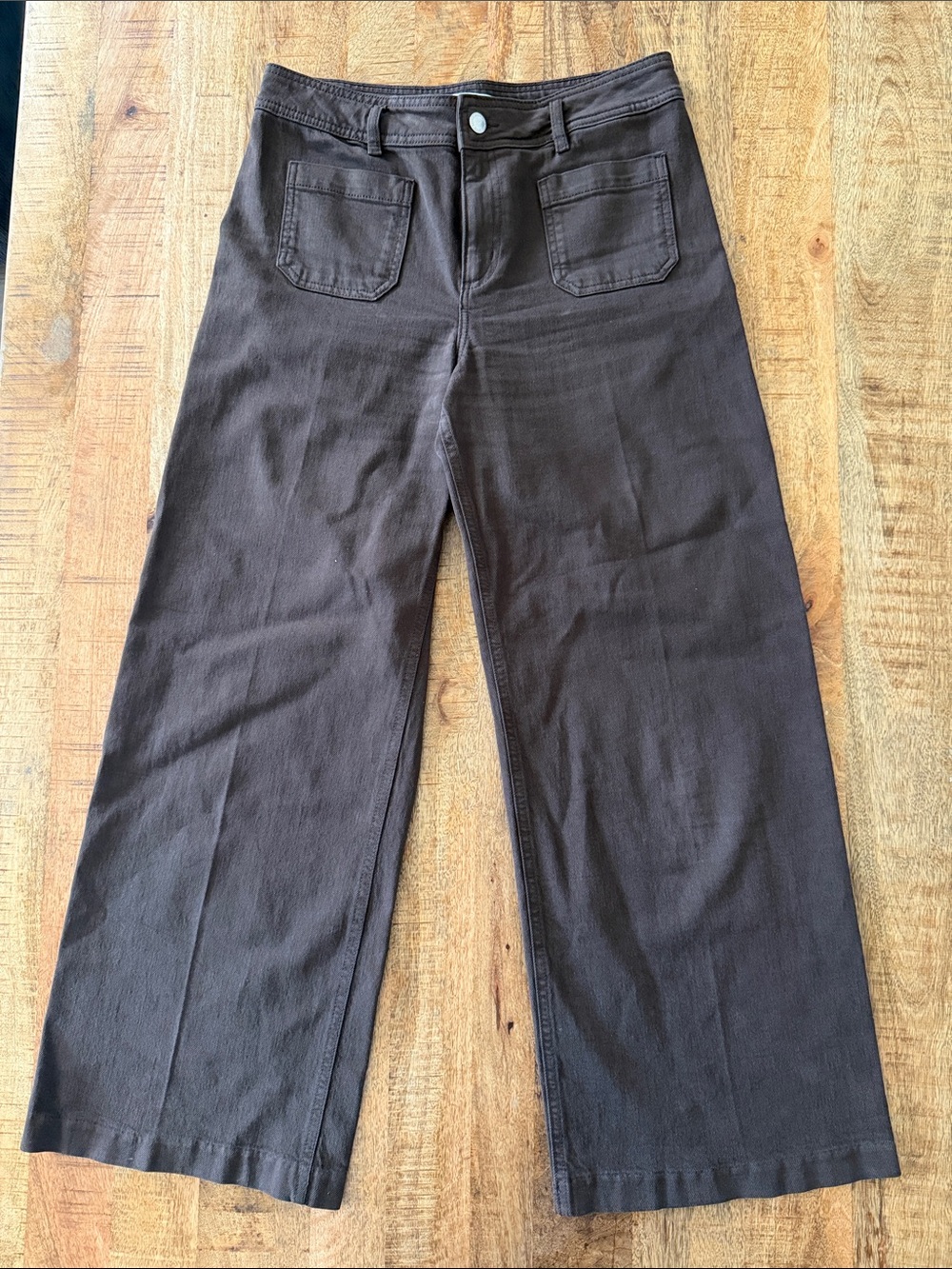 Wide-Leg Jeans in Chocolate- MNG DENIM